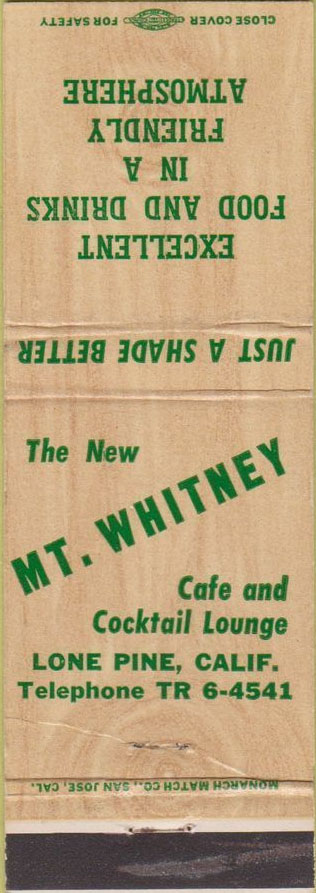 mt whitney cafe